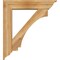 Ekena Millwork Imperial Traditional Rough Sawn Bracket w/ Offset Brace, Western Red Cedar, 8"W x 36"D x 40"H BKT0806X36X40IMP01RWR - alternate 4